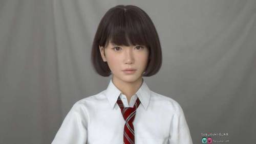 Saya, la studentessa giapponese che non esiste realizzata in 3D