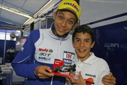 Quando Marquez chiedeva l'autografo a Rossi