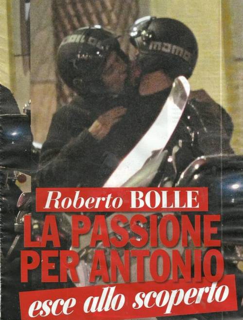 Bolle paparazzato con Antonio Spagnolo