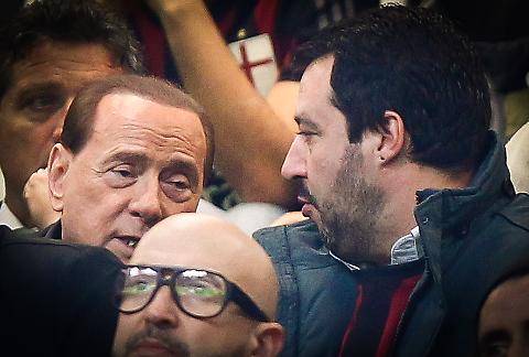 Berlusconi e Salvini insieme a San Siro