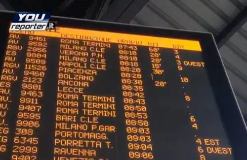Stazione Bologna, disagi per i treni