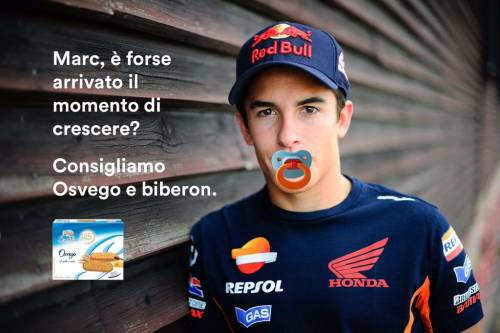 Ecco come la rete vede il biscottone di Marquez e Lorenzo