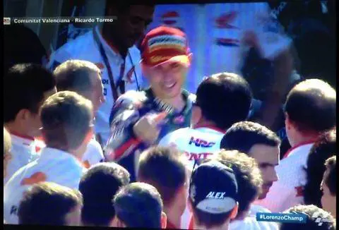 Lorenzo e la "festa" con la Honda