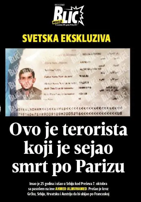 Così il kamikaze siriano è stato accolto dalla Ue