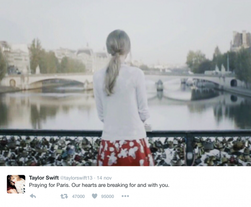 Attentati di Parigi: la reazione dei VIP su Twitter
