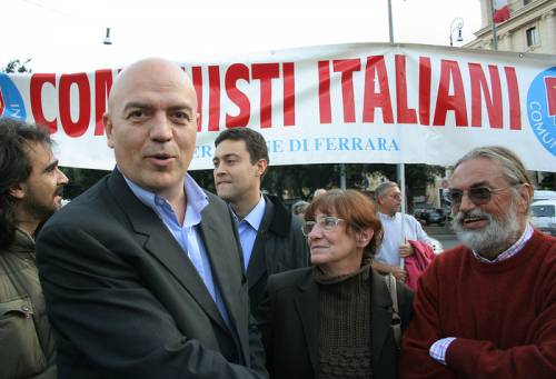 Marco Rizzo a una manifestazione dei Comunisti italiani