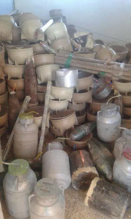 L'arsenale dell'Isis a Sinjar