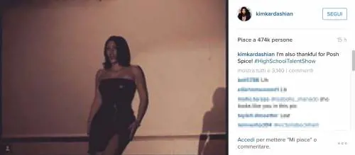 Kim Kardashian e il passato da Posh Spice