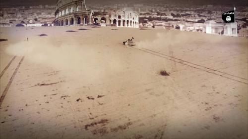 Carri armati sul Colosseo: così l'Isis minaccia Roma
