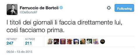 De Bortoli attacca Renzi su Twitter
