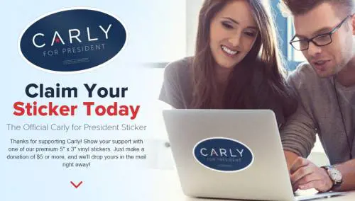 Gli adesivi di Carly Fiorina