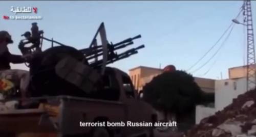 Miliziano Isis spara a caccia russo ​ma viene centrato in pieno 