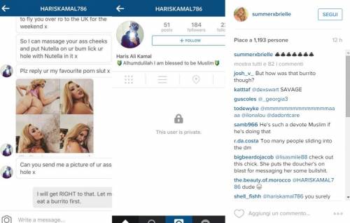 La pornostar sbeffeggia i provoloni su Instagram