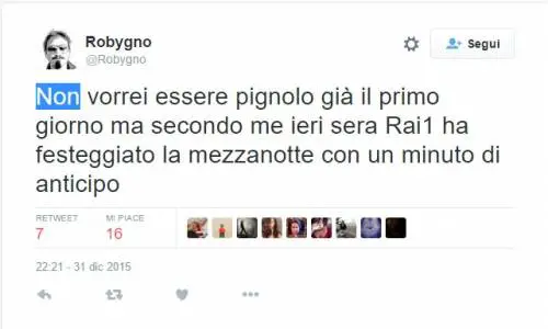 Ecco i tweet più divertenti sull'errore di Raiuno