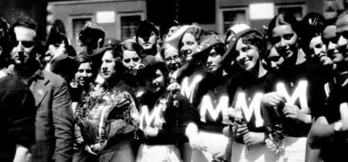 Atleti del Guf vincitori dei Littoriali di Roma nel 1939