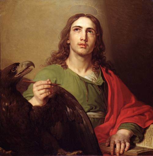 San Giovanni evangelista in un quadro dell'Ottocento