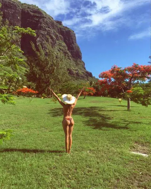 Belen in vacanza alle Mauritius