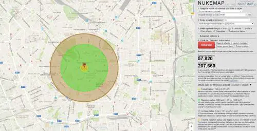 Test online sull'atomica, "Scegli la città e detonala"