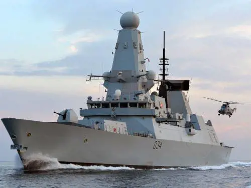 La nave britannica Hms Diamond