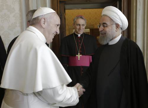 Papa Francesco incontra il presidente iraniano Rouhani