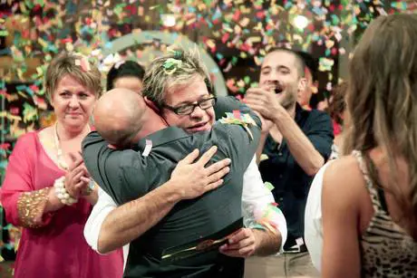 Spyros Theodoridis il giorno della vittoria nella prima edizione di Masterchef Italia