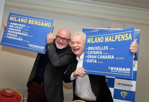 Ryanair, nove nuove rotte da Malpensa e Orio al Serio