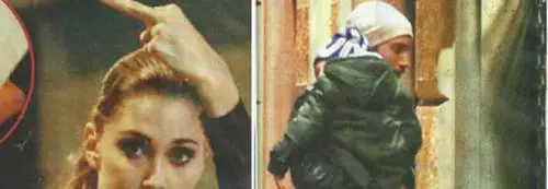 Belen e quel gestaccio ai paparazzi