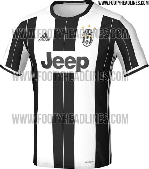 La nuova maglia della Juventus, secondo footyheadlines.com