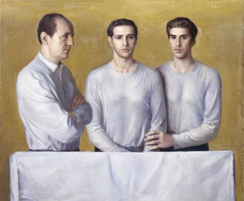 Triplice ritratto diurno, di Lino Frongia