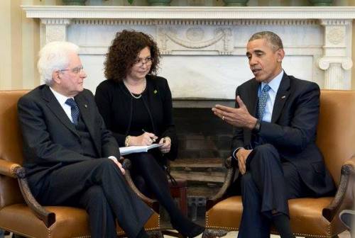 Il Presidente della Repubblica Mattarella da Obama alla Casa Bianca