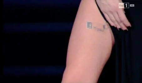 Virginia Raffaele replica la farfallina di Belen Rodriguez al festival di Sanremo