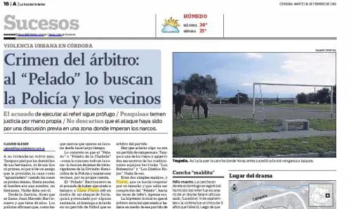 In Argentina un calciatore uccide l'arbitro per un cartellino rosso