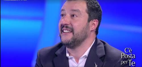 A C'è posta per te Matteo Salvini incontra Ezio Greggio ed Enzo Iacchetti