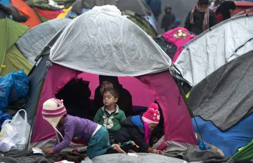 Campo profughi di Idomeni