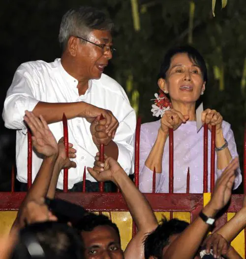 Htin Kyaw e Aung San Suu Kyi
