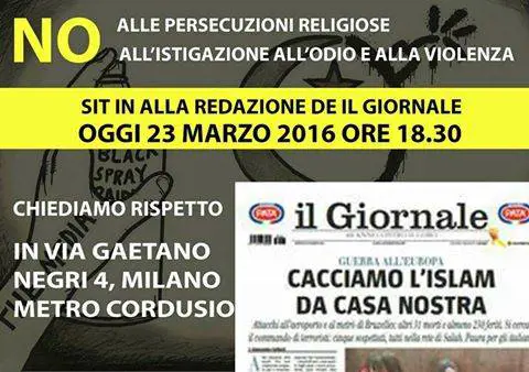 Gli islamici assediano il Giornale - SEGUI LA DIRETTA