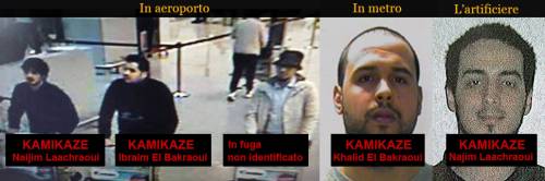 Bruxelles, identificati due kamikaze