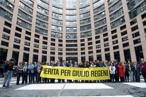 Manifestazione per Giulio Regeni degli europarlamenatri italiani 
