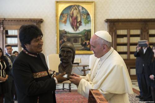 Evo Morales in Vaticano