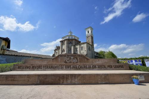 Il monumento per ricordare le vittime dell'Heysel