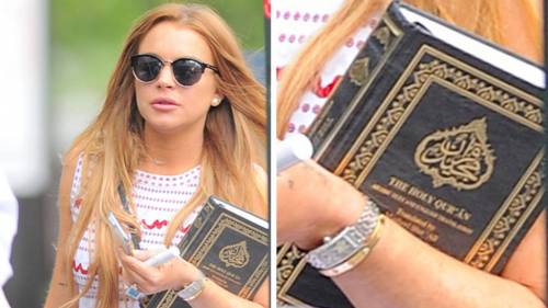 Conversione all'Islam per Lindsay Lohan? Sta studiando il Corano
