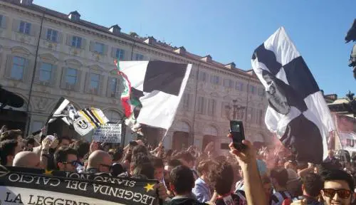 Le immagini della festa bianconera
