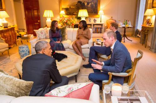 William e Kate coprono la tela col "servo negro" per non offendere gli Obama