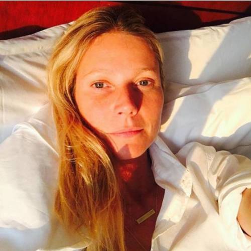 Gwyneth Paltrow su Instagram senza trucco
