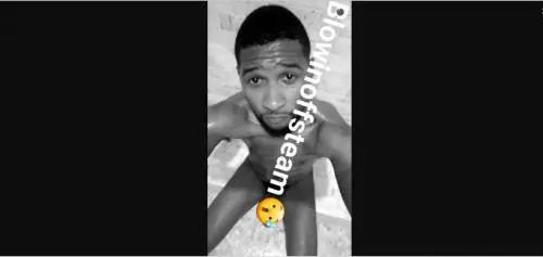 Usher pubblica un selfie nudo su Snapchat