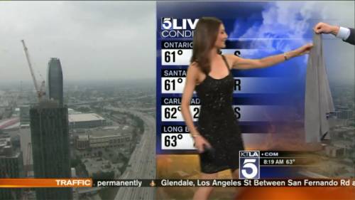 Meteorologa troppo sexy costretta a coprirsi in diretta tv