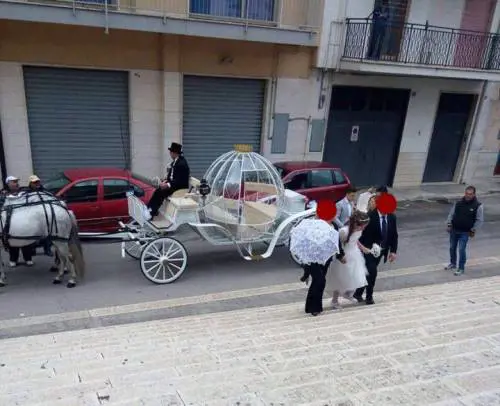 Altamura, in carrozza per la prima comunione: la foto fa scatenare il web