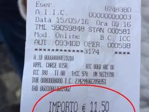 Lo scontrino choc a Roma: caffè e cornetto da record