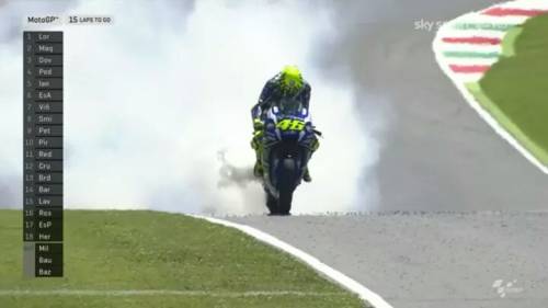 MotoGp, problemi al motore. Valentino Rossi costretto a ritiro