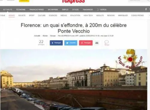 La voragine di Firenze fa il giro del mondo